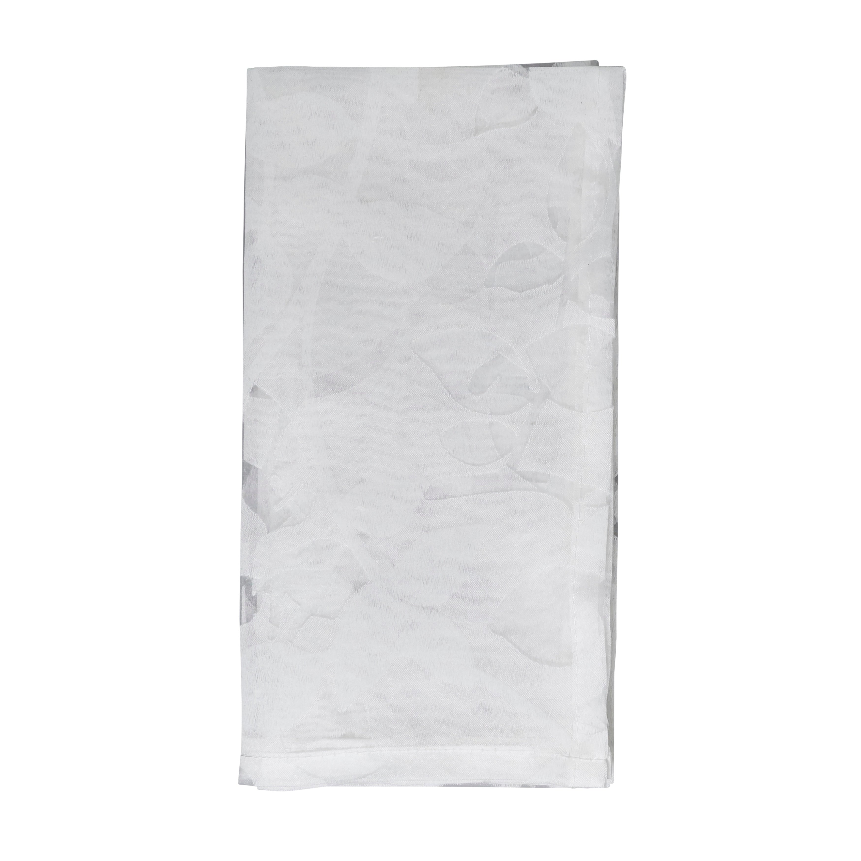 Burnout Voile Vine Design Polyester Napkins Set Of 4