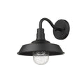 Burry 1 Light Matte Black Outdoor Wall Light