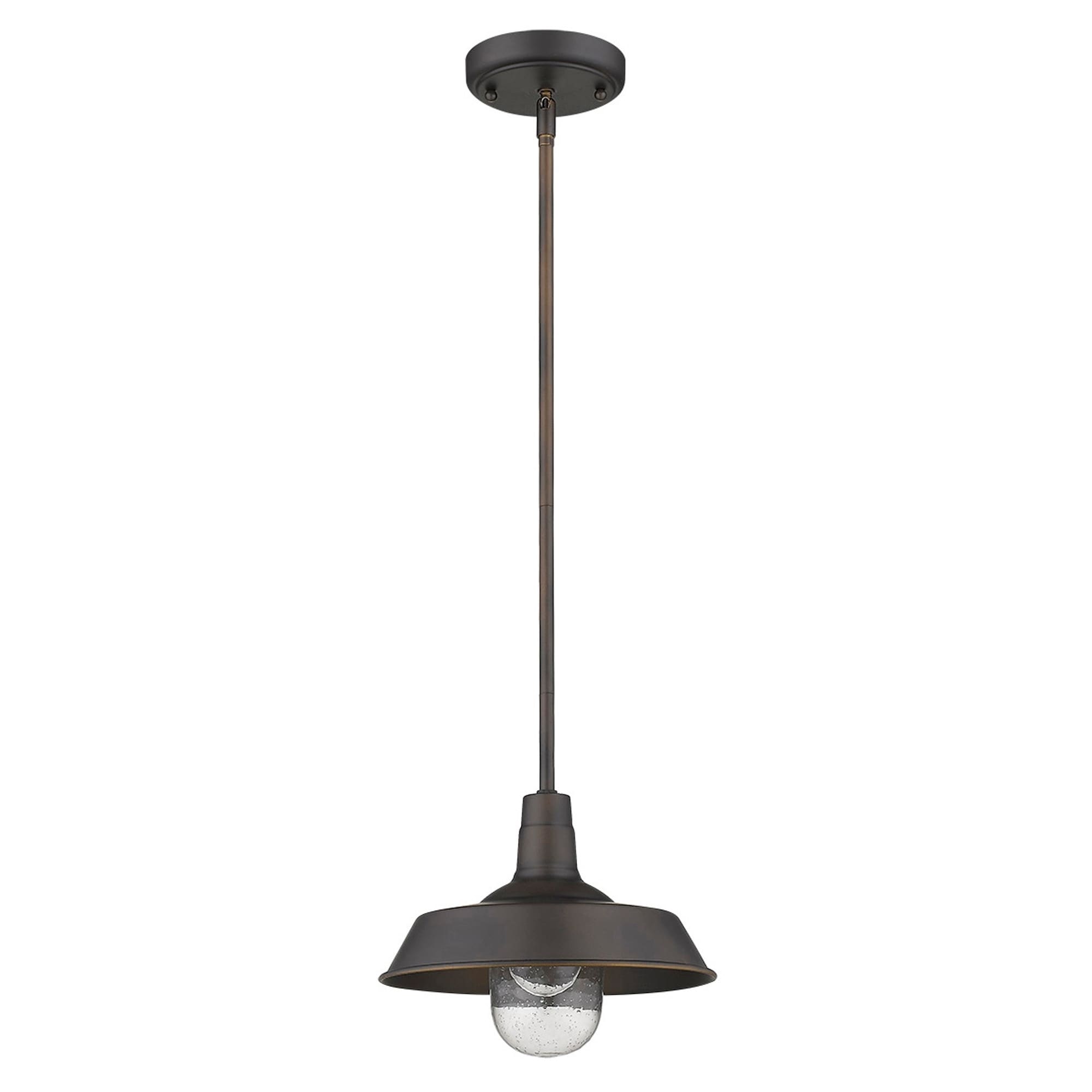 Burry 1 Light Oil Rubbed Bronze Exterior Convertible Pendant
