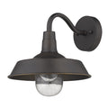 Burry 1 Light Oil Rubbed Bronze Exterior Wall Fixture
