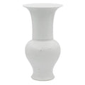 Busan White Baluster Vase