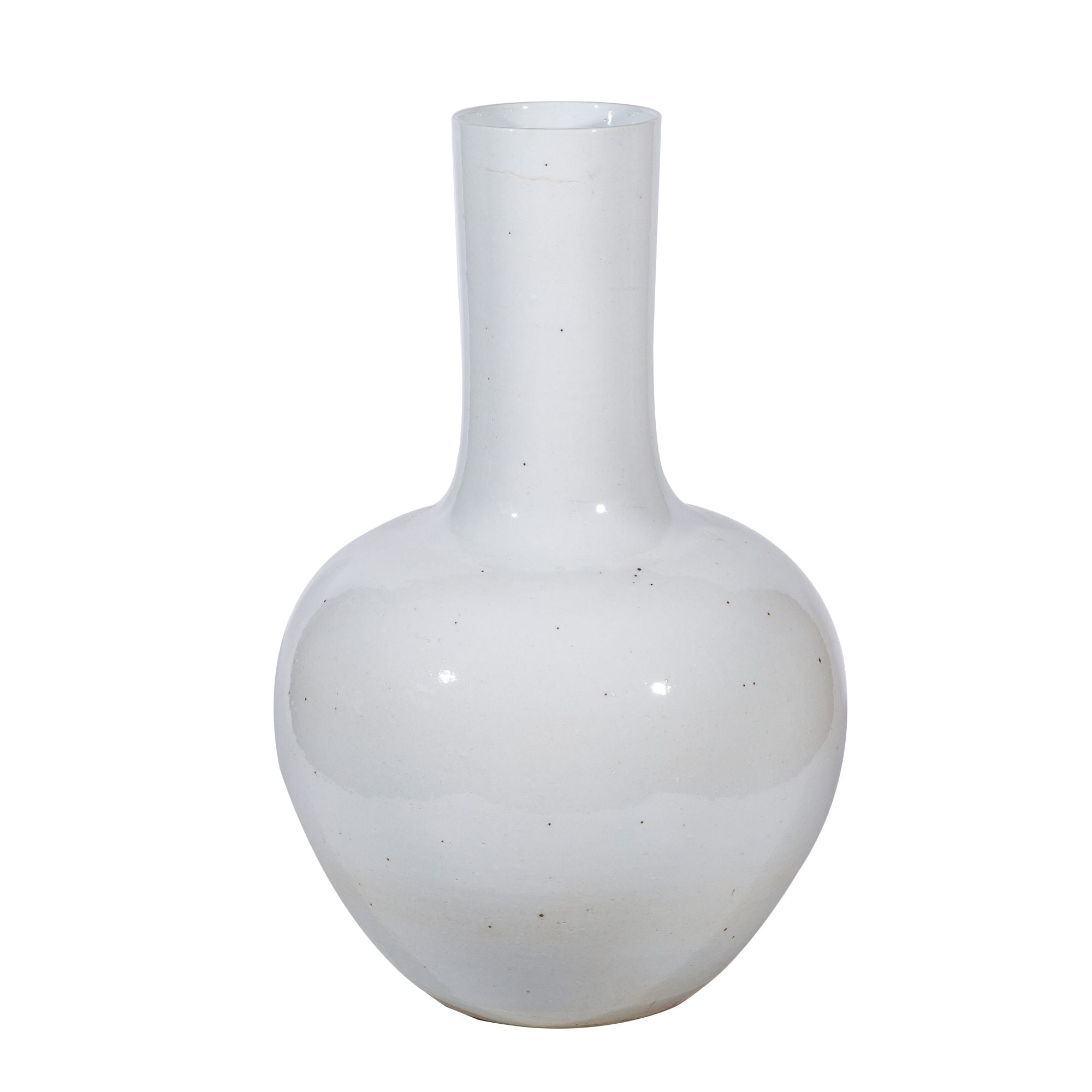 Busan White Globular Vase Large