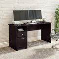 Porch Den Hale 60W Computer Desk With Drawers In Espresso Oak