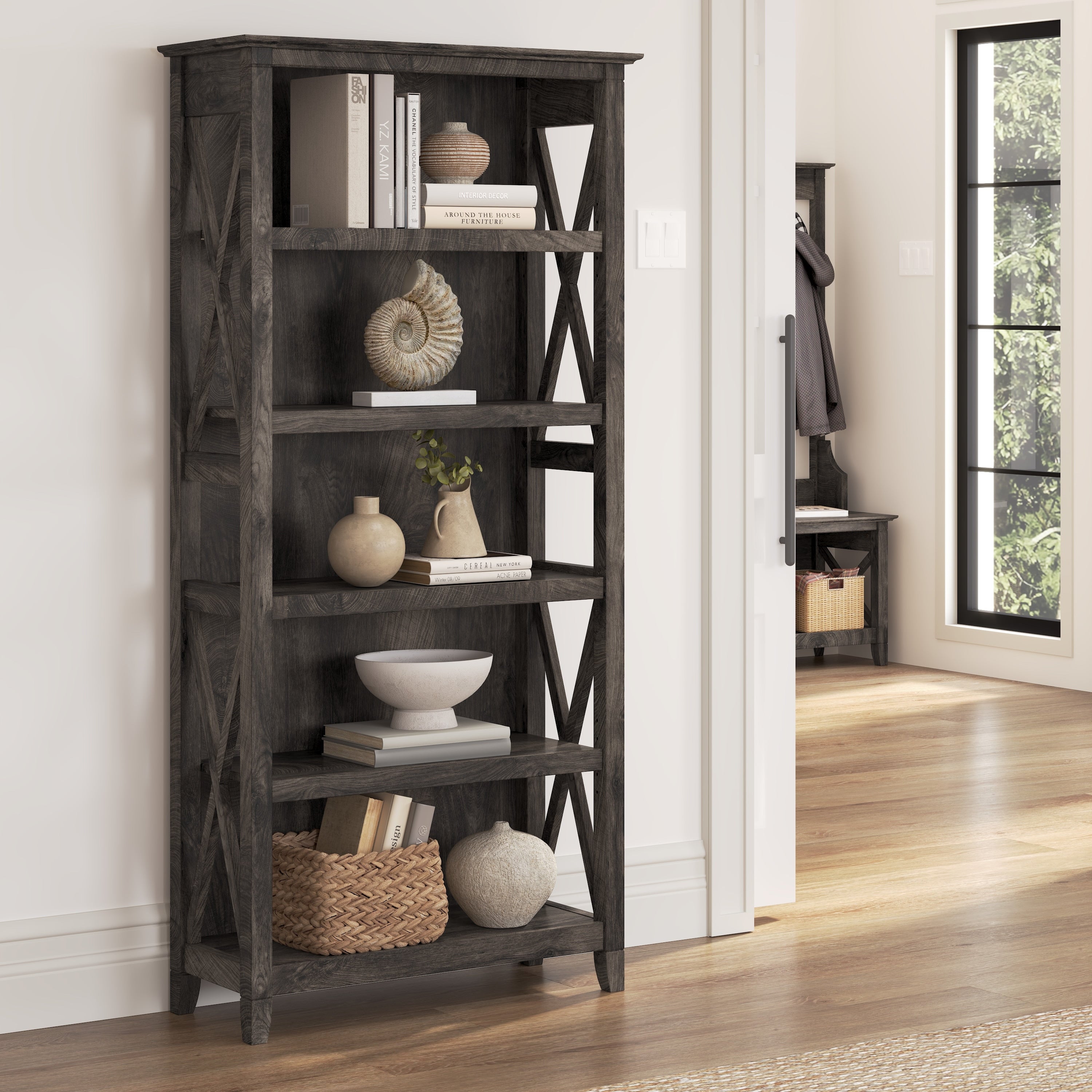 The Gray Barn Hatfield 5 Shelf Bookcase
