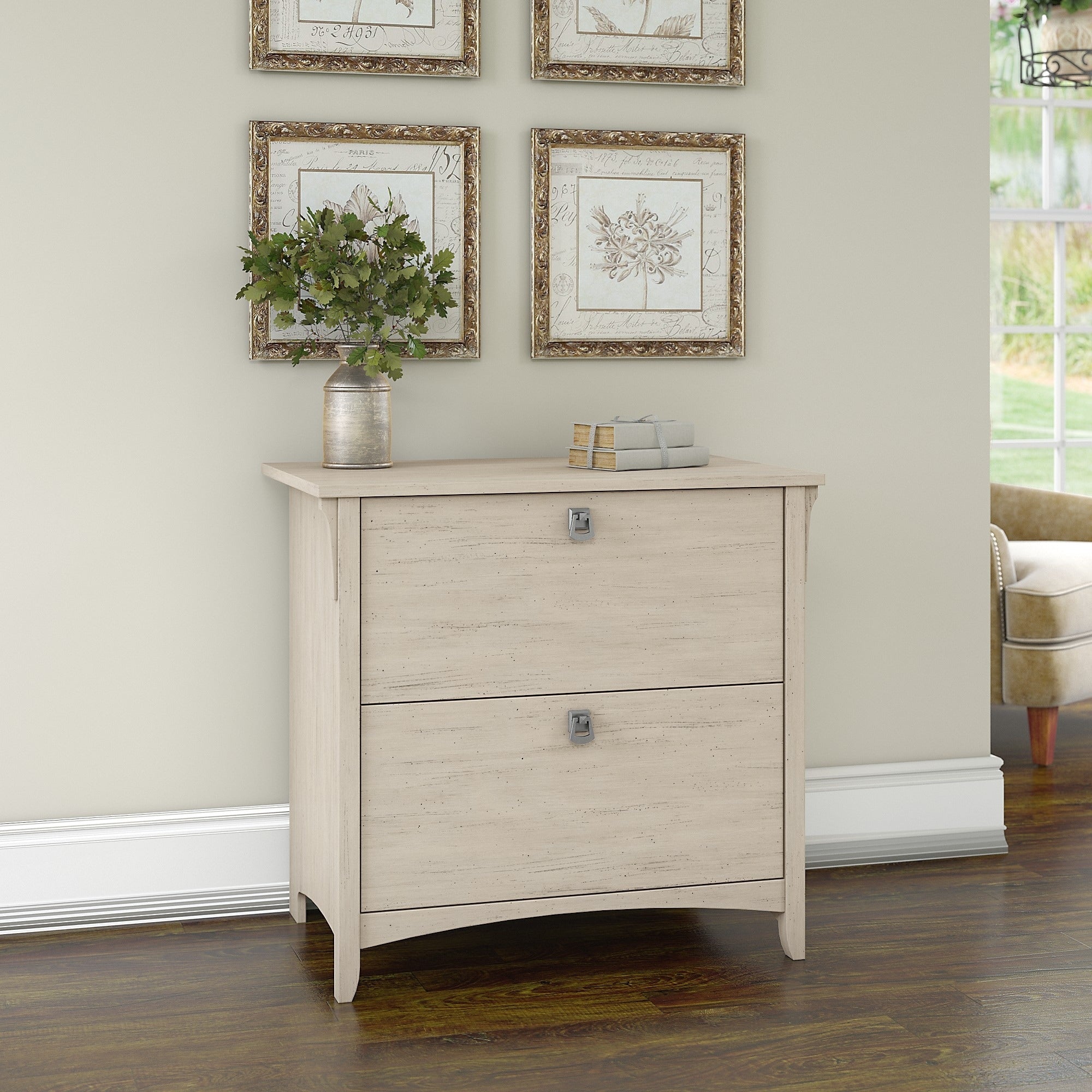 The Gray Barn Lowbridge Lateral File Cabinet In Antique White