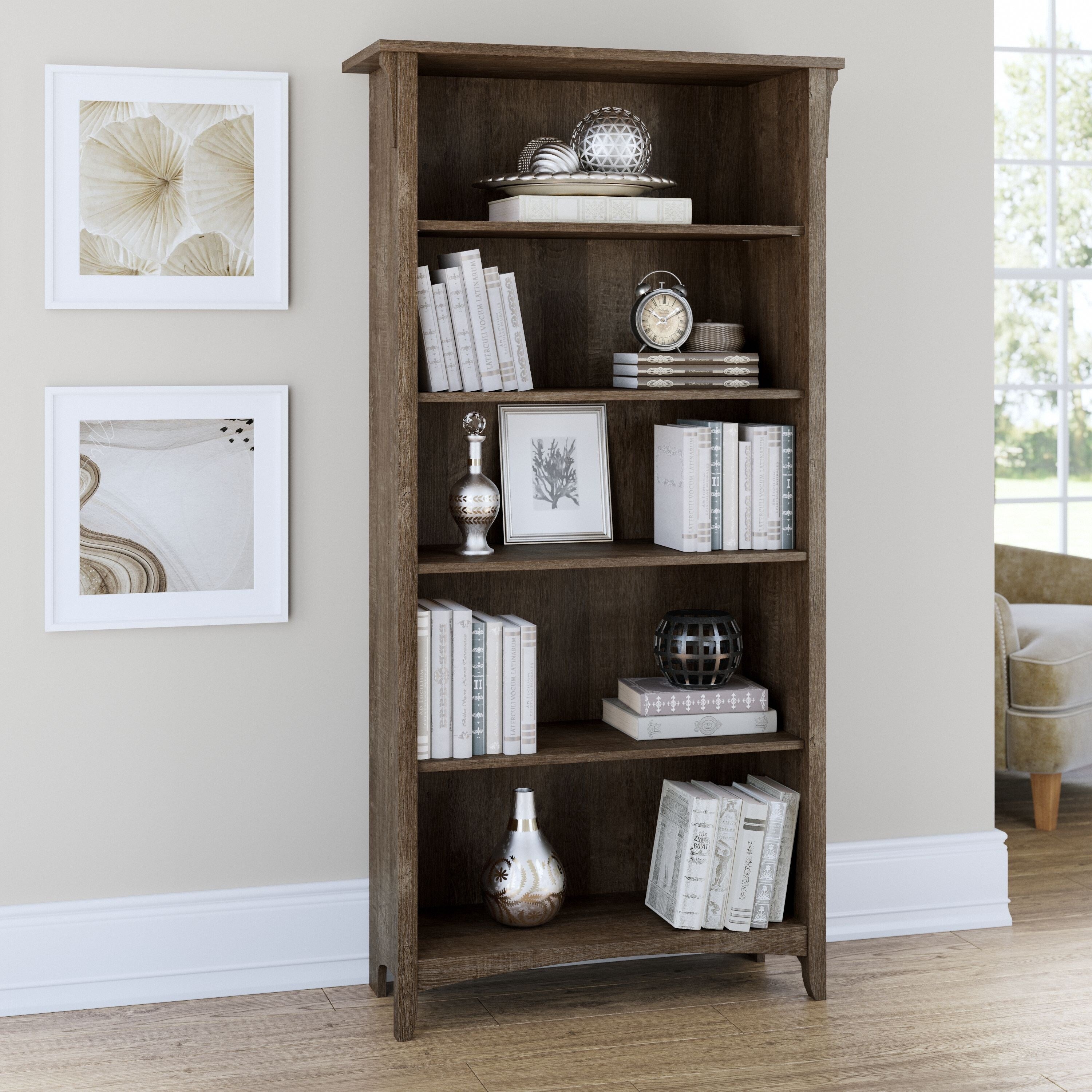 Salinas Tall 5 Shelf Bookcase