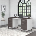 Bush Furniture Somerset 60W Office Desk In Ash Gray