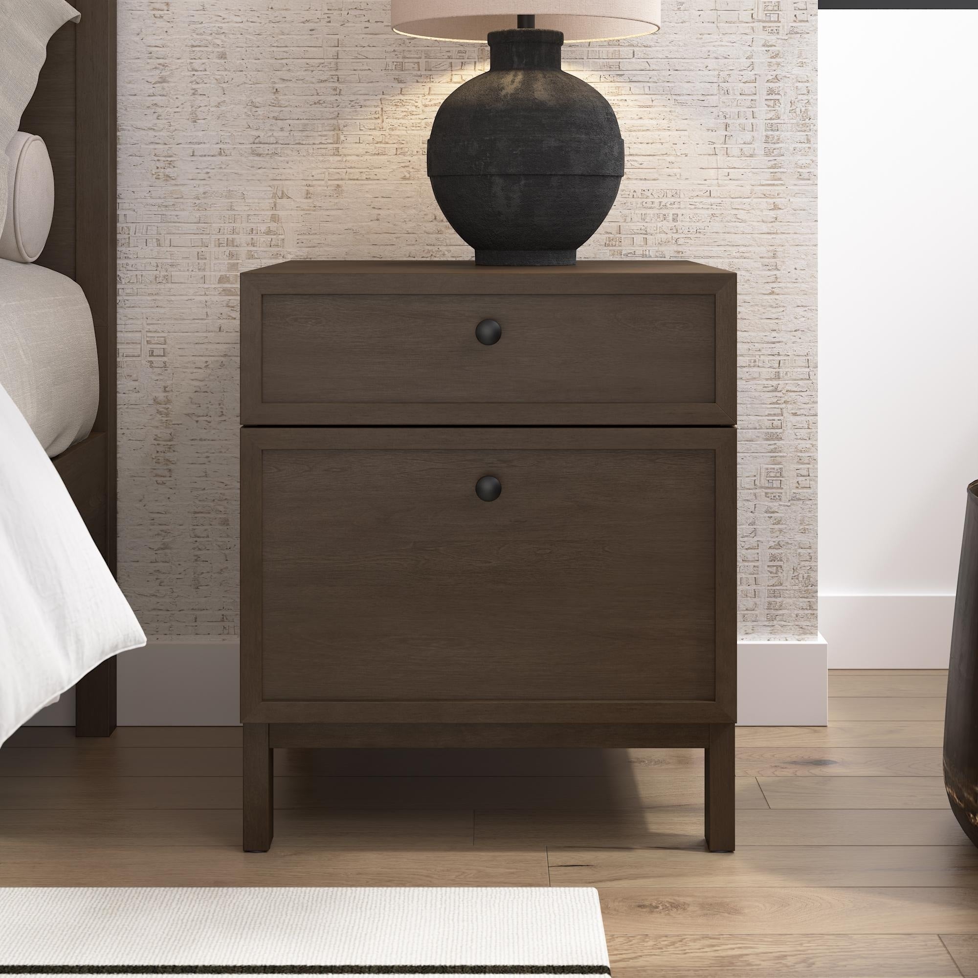 Bush Home Avery Nightstand With Drawers