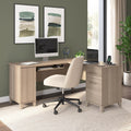 Bush Furniture Somerset 60W L Shaped Desk In Ash Gray