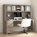 Bush Furniture Somerset 72W Office Desk With Hutch In Ash Gray