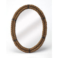 Butler Darby Brown Rope Oval Wall Mirror