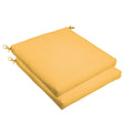 Butter Yellow 19 X 2.5 Inch Chair Cushion Bristol Set Of 2