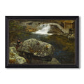 By The Mill Pond 1850 Hans Gude Custom Framed Canvas