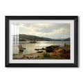 By The Water 1876 Hans Gude Custom Framed Print