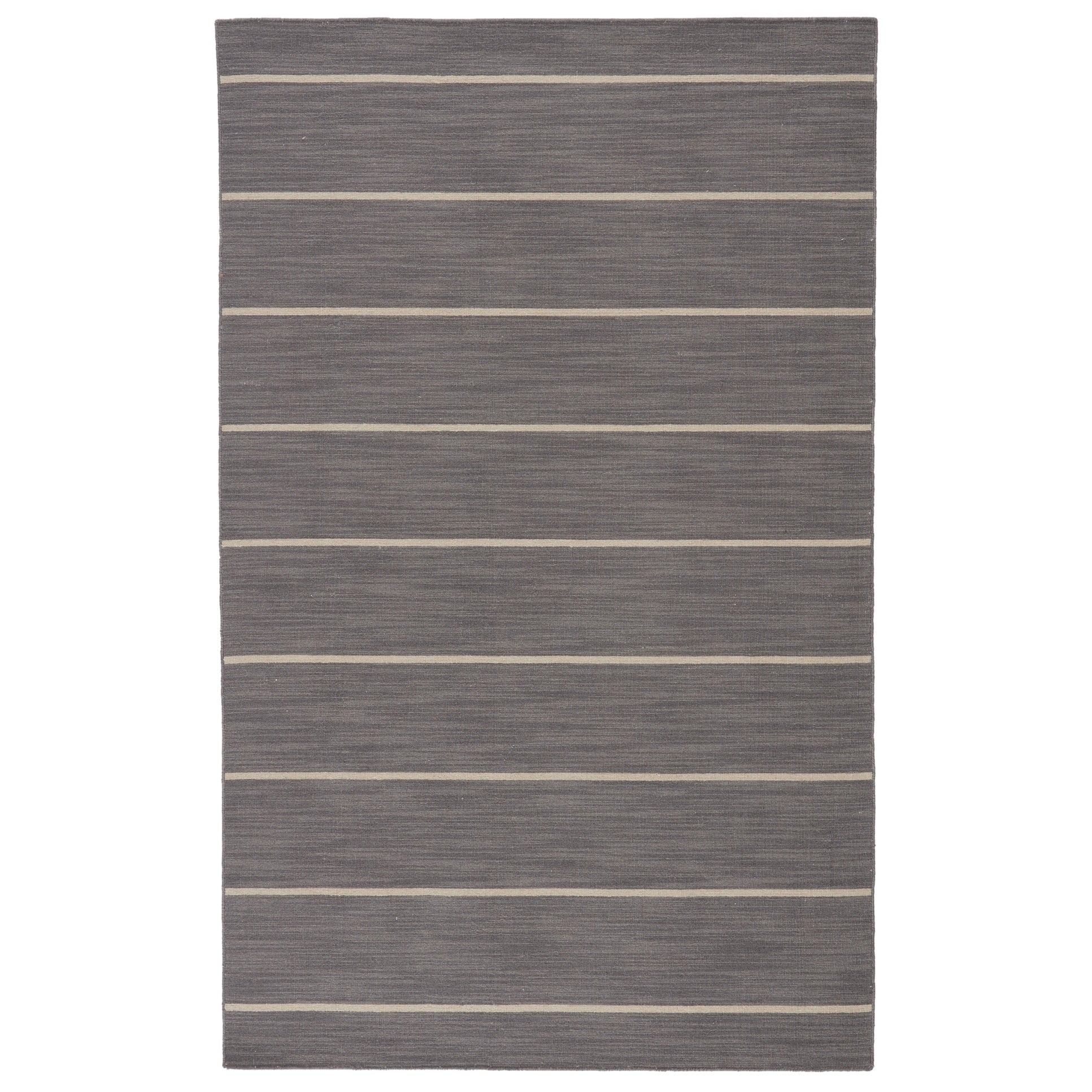 Byron Handmade Stripe Blue White Area Rug 8 X 10 710 X910