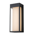 C Cattleya 14.5 Inch Matte Black Integrated Led Outdoor Wall Sconce Light