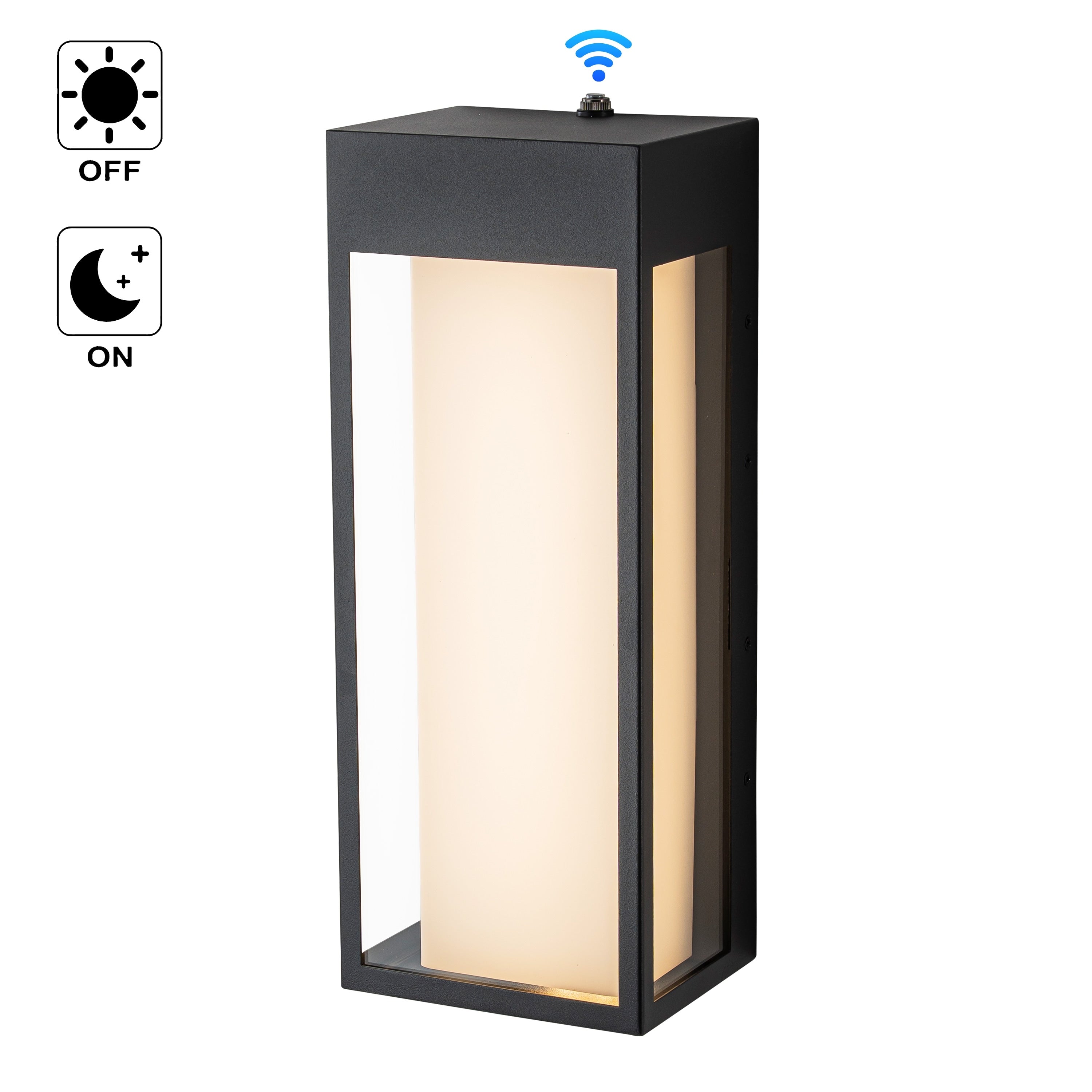 C Cattleya 14.5 Inch Ntegrated Led Dusk To Dawn Outdoor Wall Sconce Light
