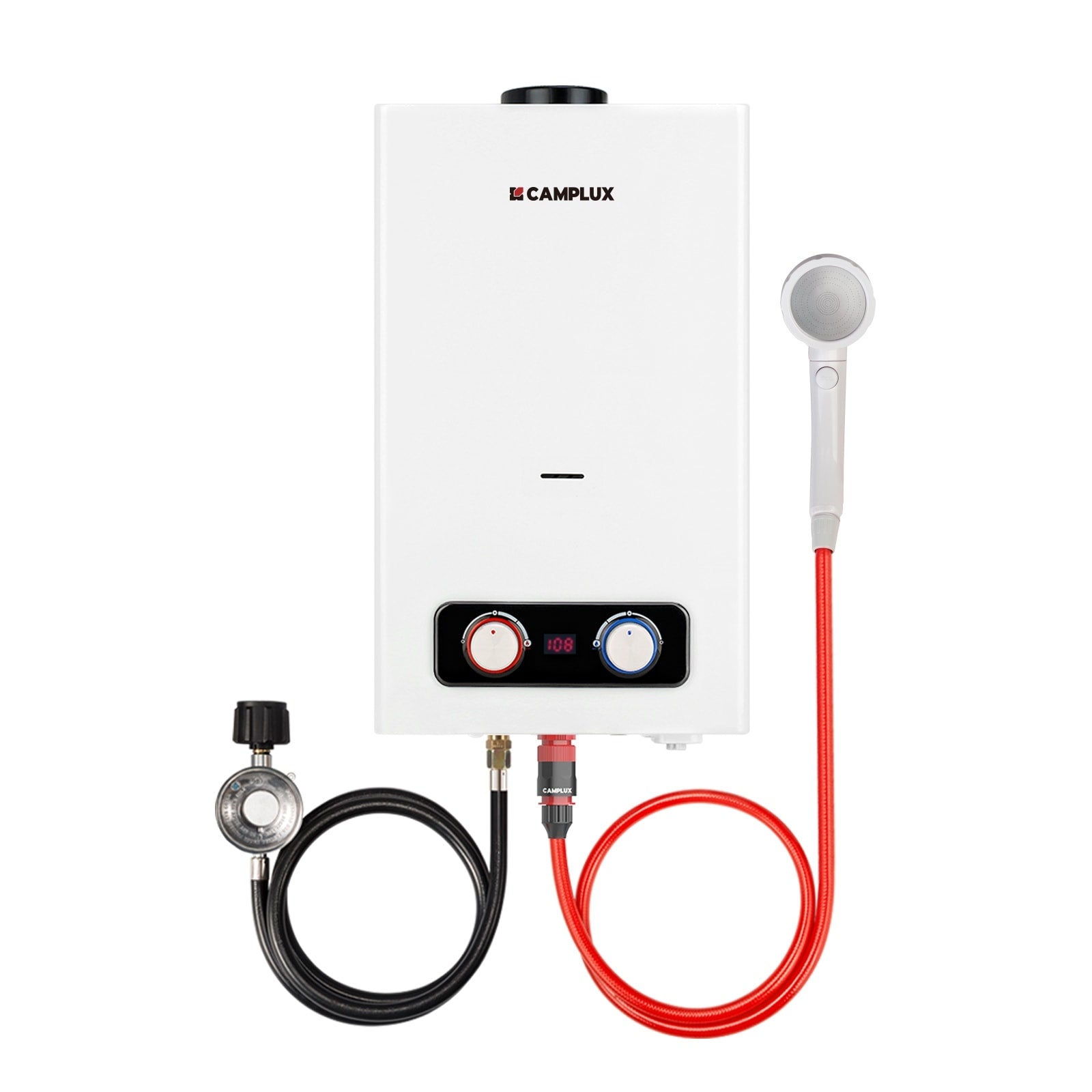 Camplux Pro Series 10L 2.64 Gpm Outdoor Portable Tankless Water Heater