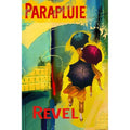 Canvas Abstract Parapluie Revel Travel By Isi 36X24 Art Vintage Advertisement