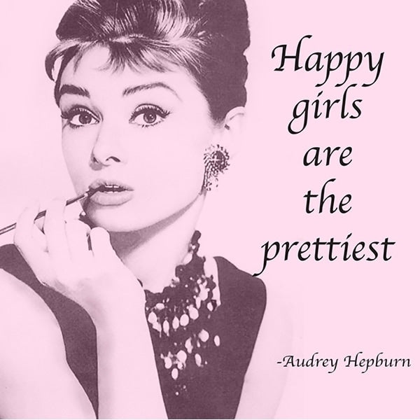 Canvas Audrey Hepburn Quote Graphic Art
