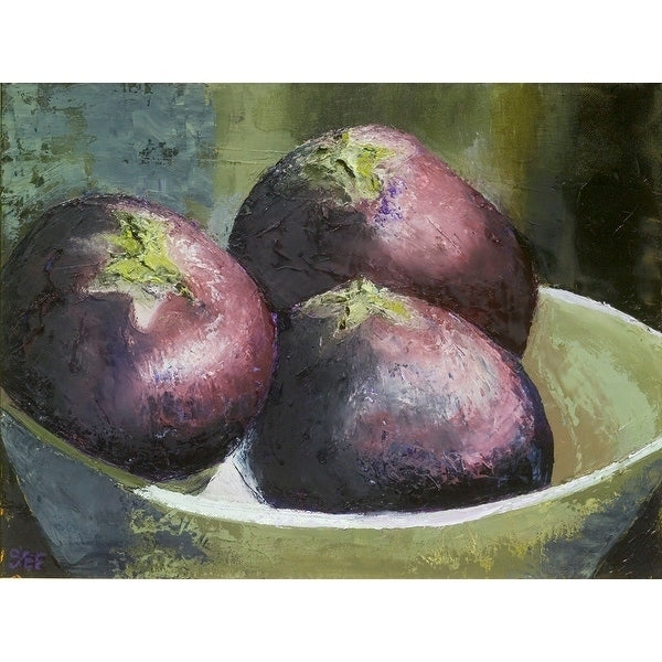 Canvas Eggplant Aubergine By Susan Fehlinger Art Painting Reproduction