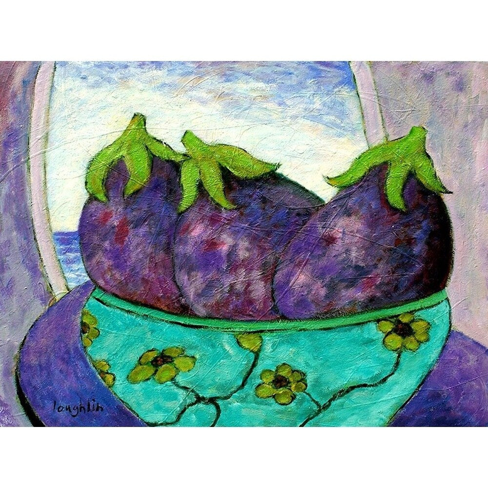 Canvas Eggplant By Brendan Loughlin Art Painting Reproduction