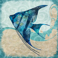 Canvas Fish Angel I By Jill Meyer Graphic Art