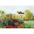 Canvas Garden By Claude Monet 10X8