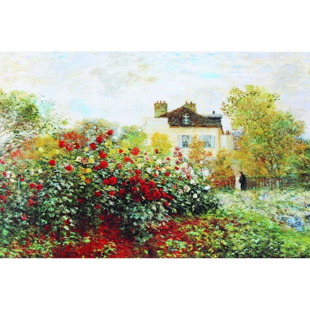 Canvas Garden By Claude Monet 10X8