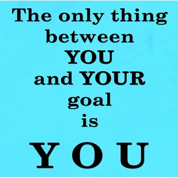 Canvas Goals Quote Gym College Inspiration Textual Art