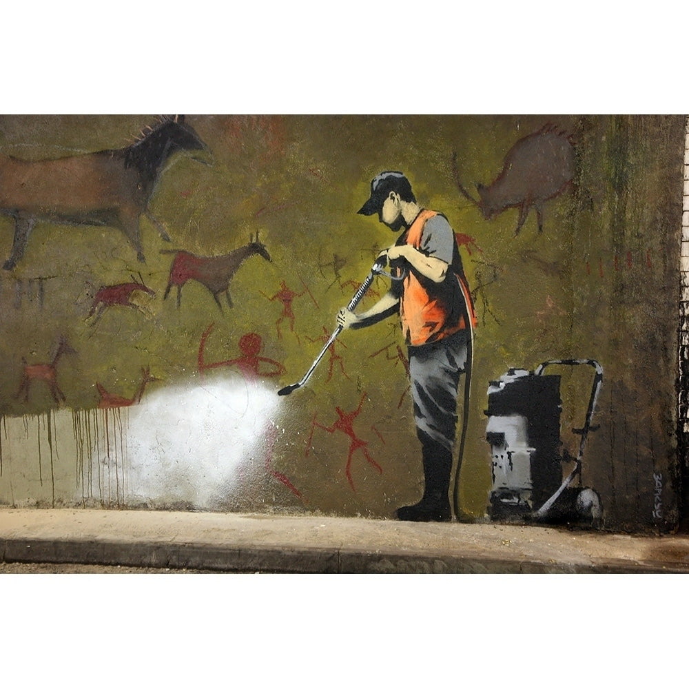 Canvas Heritage Wall Washer By Banksy Painting Image