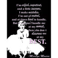 Canvas Marilyn Monroe At My Best Quote By Kelissa Semple Graphic Art