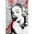 Canvas Marilyn Monroe By Banksy Graphic Art Print 48X32