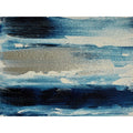 Canvas Mermaid City Blue And Silver Abstract By Glam Gold Art Painting Reproduction Multi Color