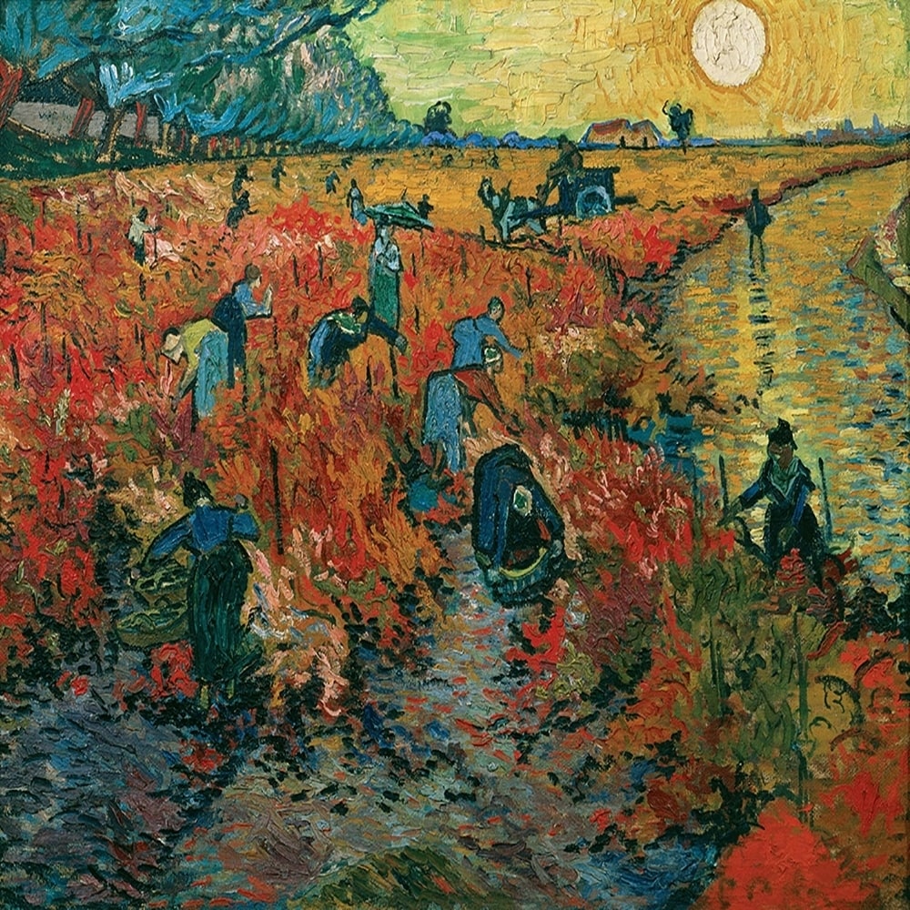 Canvas Red Vineyards Near Arles1888 By Vincent Van Gogh