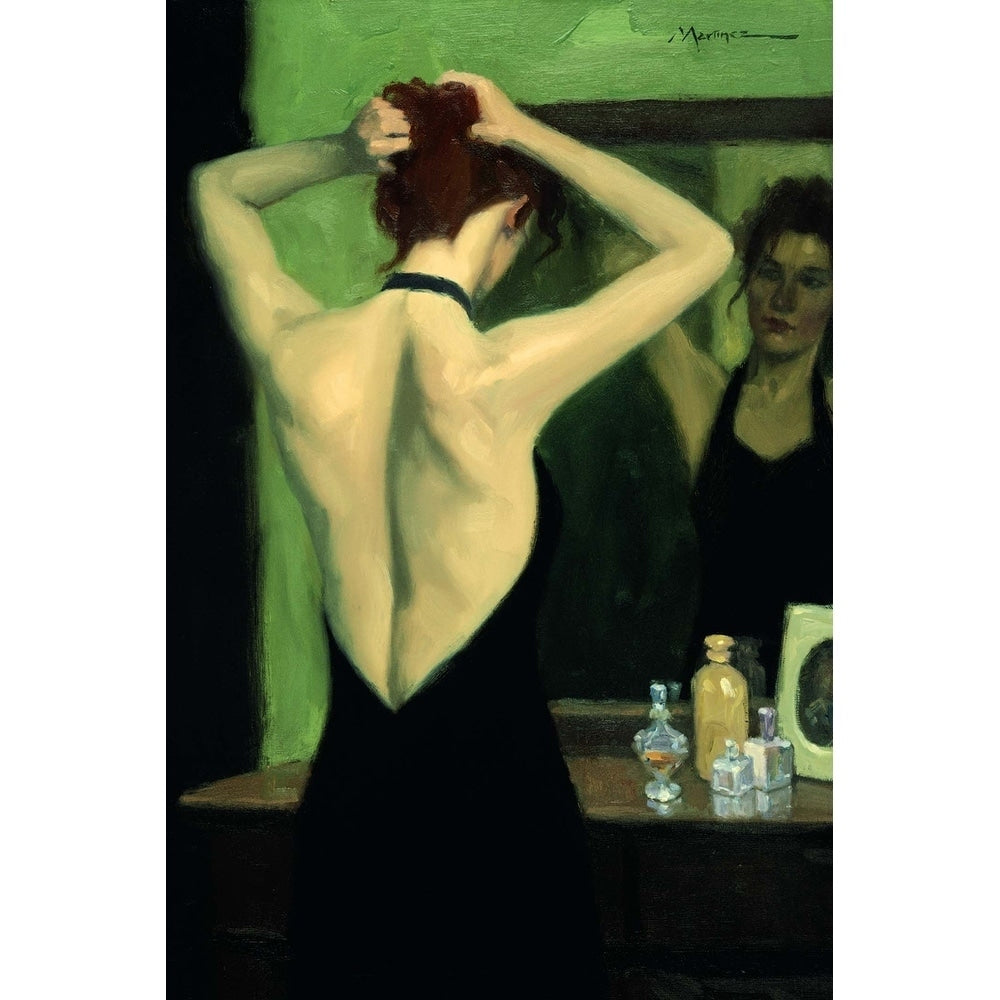 Canvas The Black Dress By Ed Martinez 36X24 Art Painting Reproduction