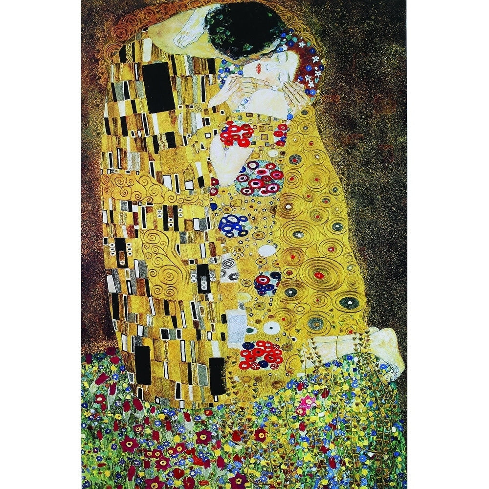 Canvas The Kiss By Gustav Klimt 36X24 Art Art Painting Reproduction