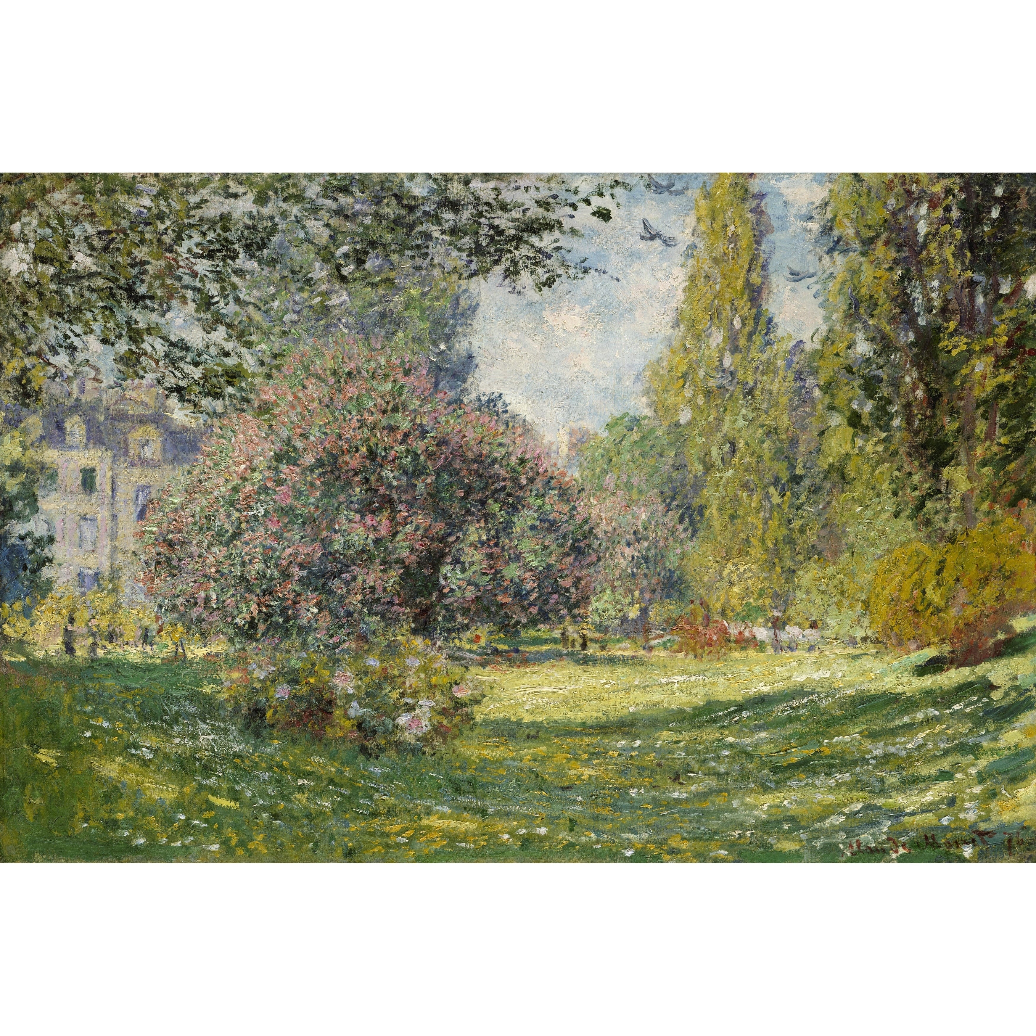 Canvas The Parc Monceau By Claude Monet