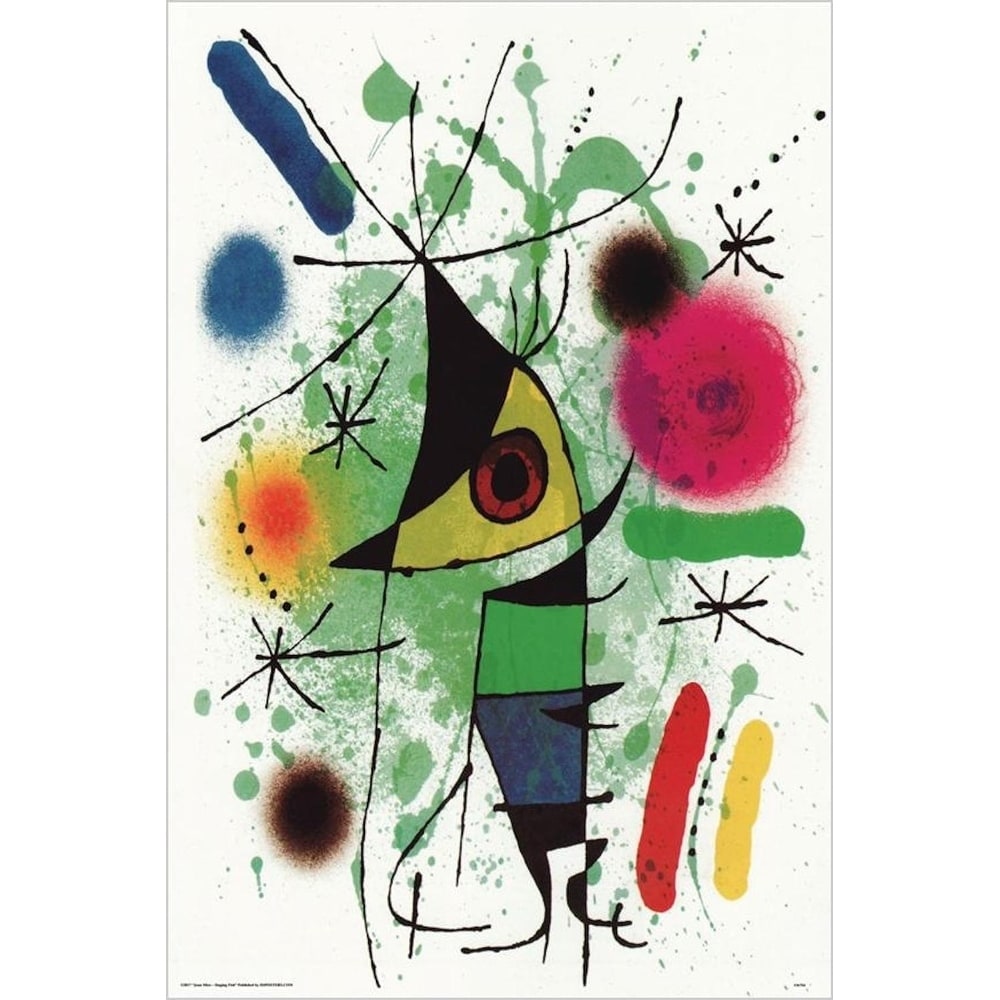 Canvas The Singing Fish By Joan Miro