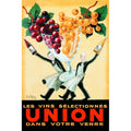 Canvas Vintage Union Wine Advertisement