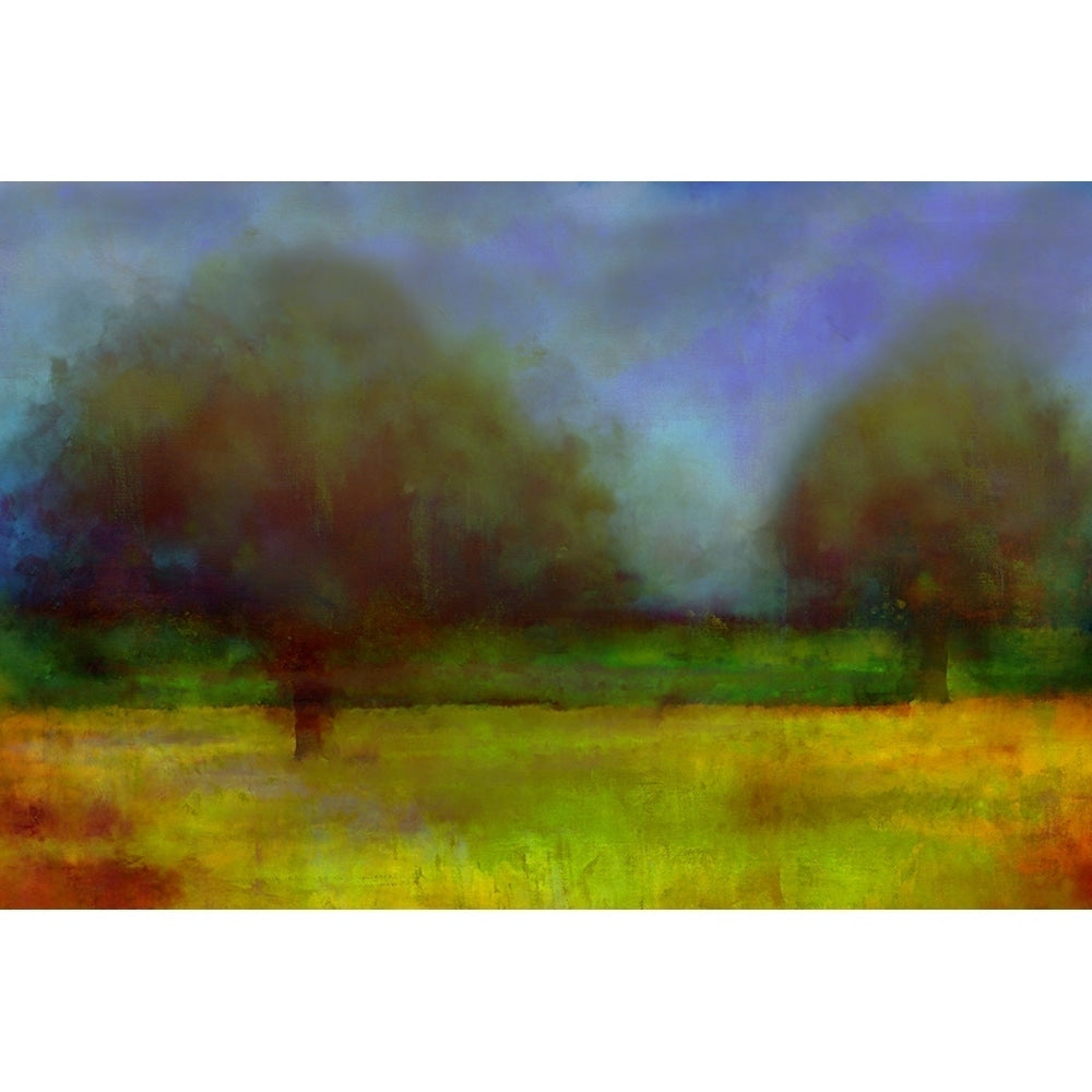 Canvas Watercolor Landscape Abstract Iii By Cliff Warner Art Painting Reproduction