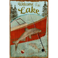 Canvas Welcome To The Lake By Beth Albert