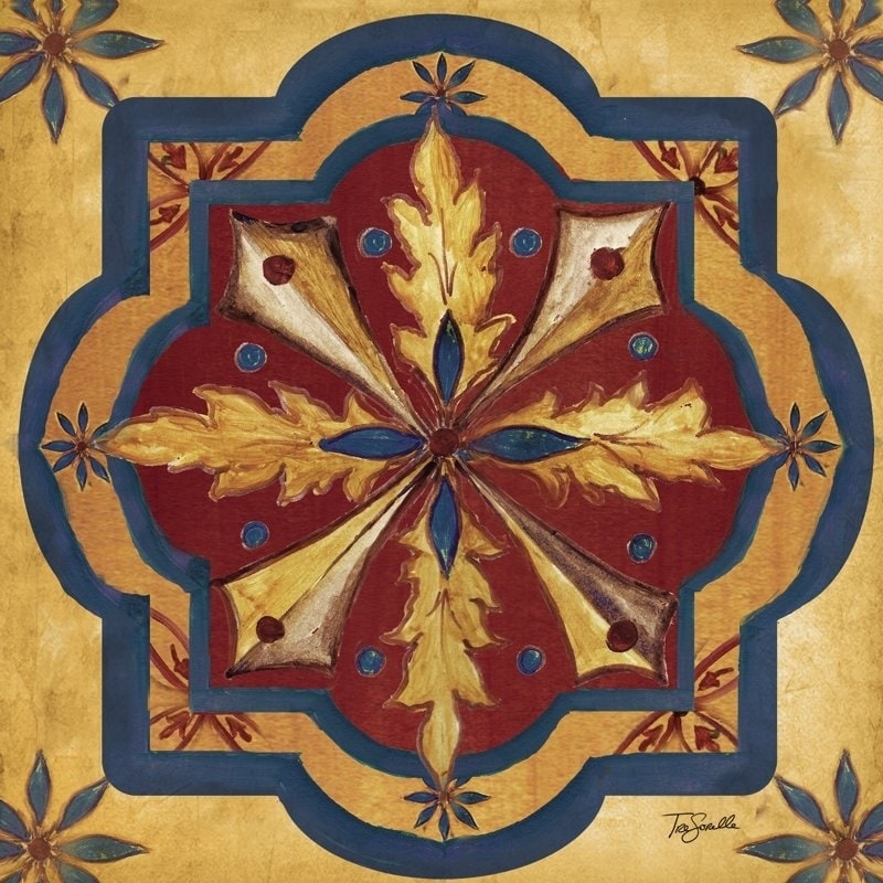 Canvas Premade Moroccan Sprice I Graphic Art Gallery Wrapped 24 X 24
