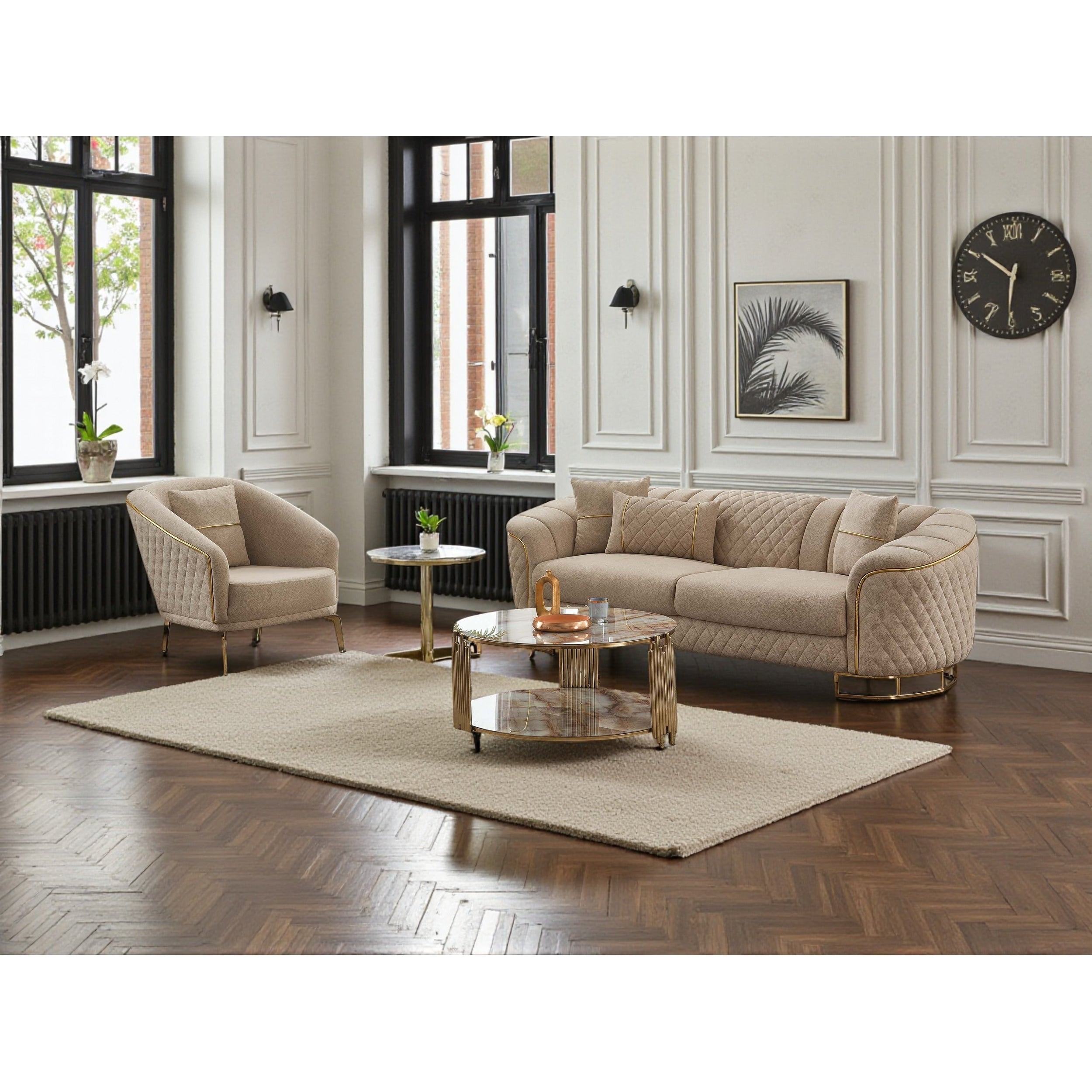 Caven 2 Pieces Living Room Sets 1 Sofa 1 Chair