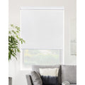 Chicology Byssus White Cordless Blackout Snap N Glide Roller Shades