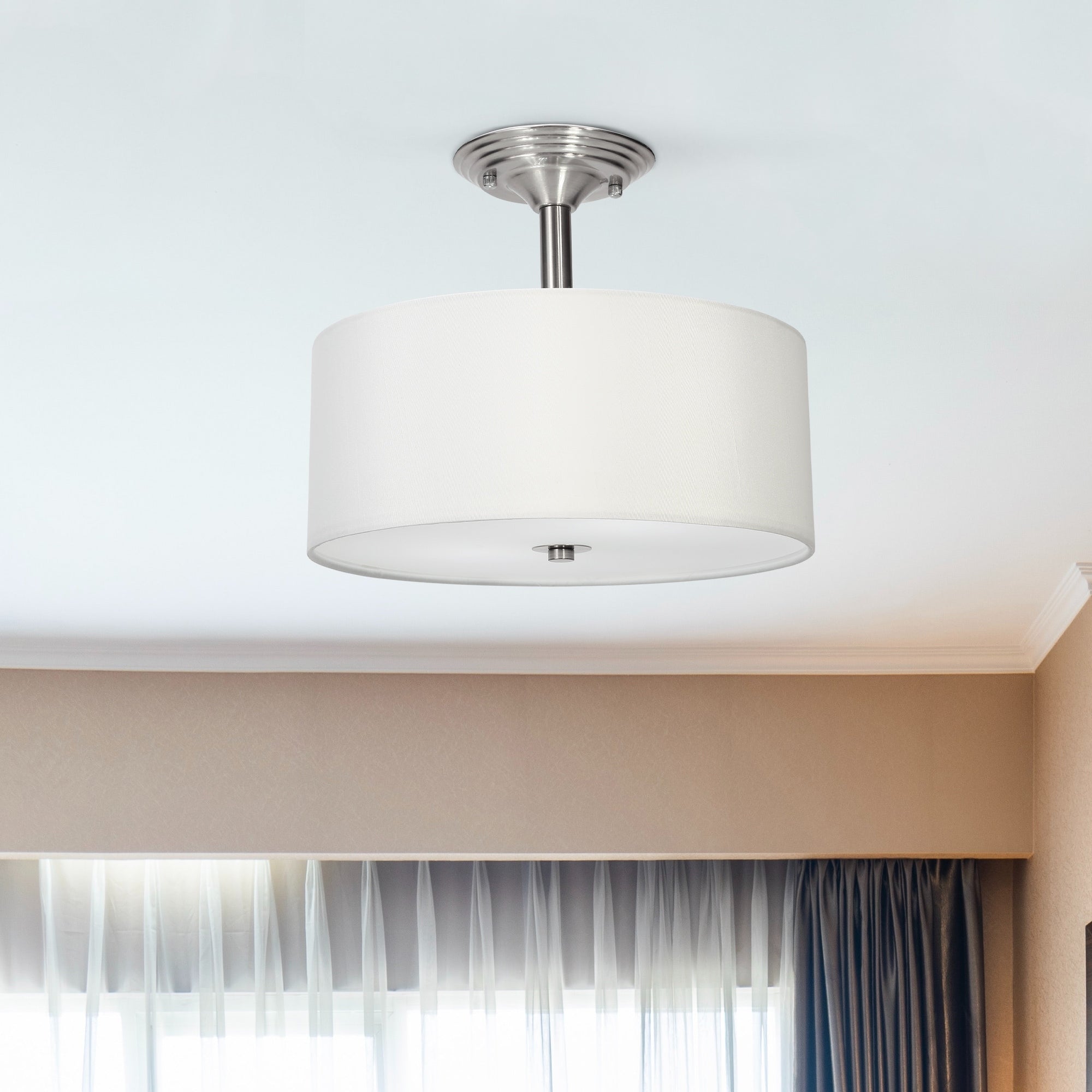 Co Z 2 Light Semi Flush Mount Ceiling Light