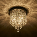 Co Z 3 Light Mini Crystal Chandelier With Raindrop Crystals