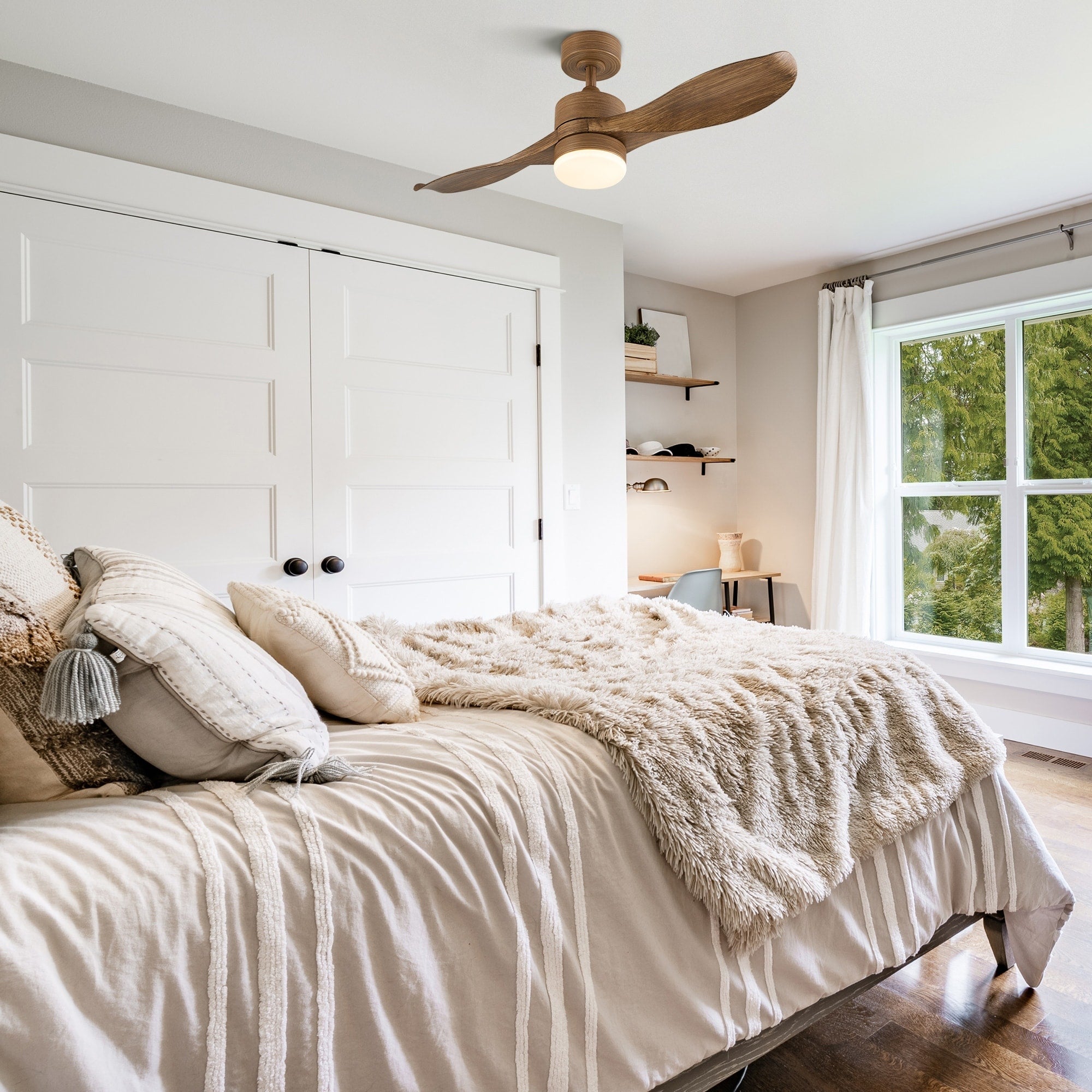 42 Ceiling Fan With Remote And Light Kit 2 Blades