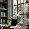 Co Z 65 Rustic Floor Lamp Aged Bronze Adjustable Metal Shade