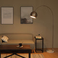 Co Z 70 Adjustable Nickel Arcing Modern Floor Lamp With Rotating Shade Marble Base